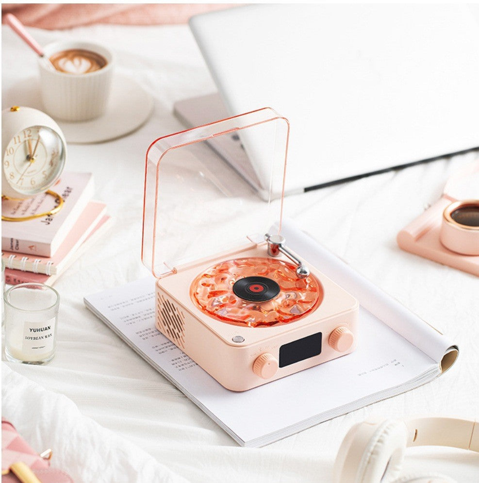 High Quality Bluetooth speaker with a Vinyl Player Style