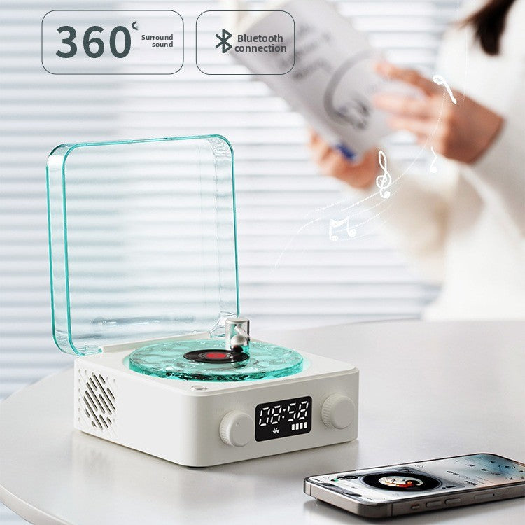 High Quality Bluetooth speaker with a Vinyl Player Style