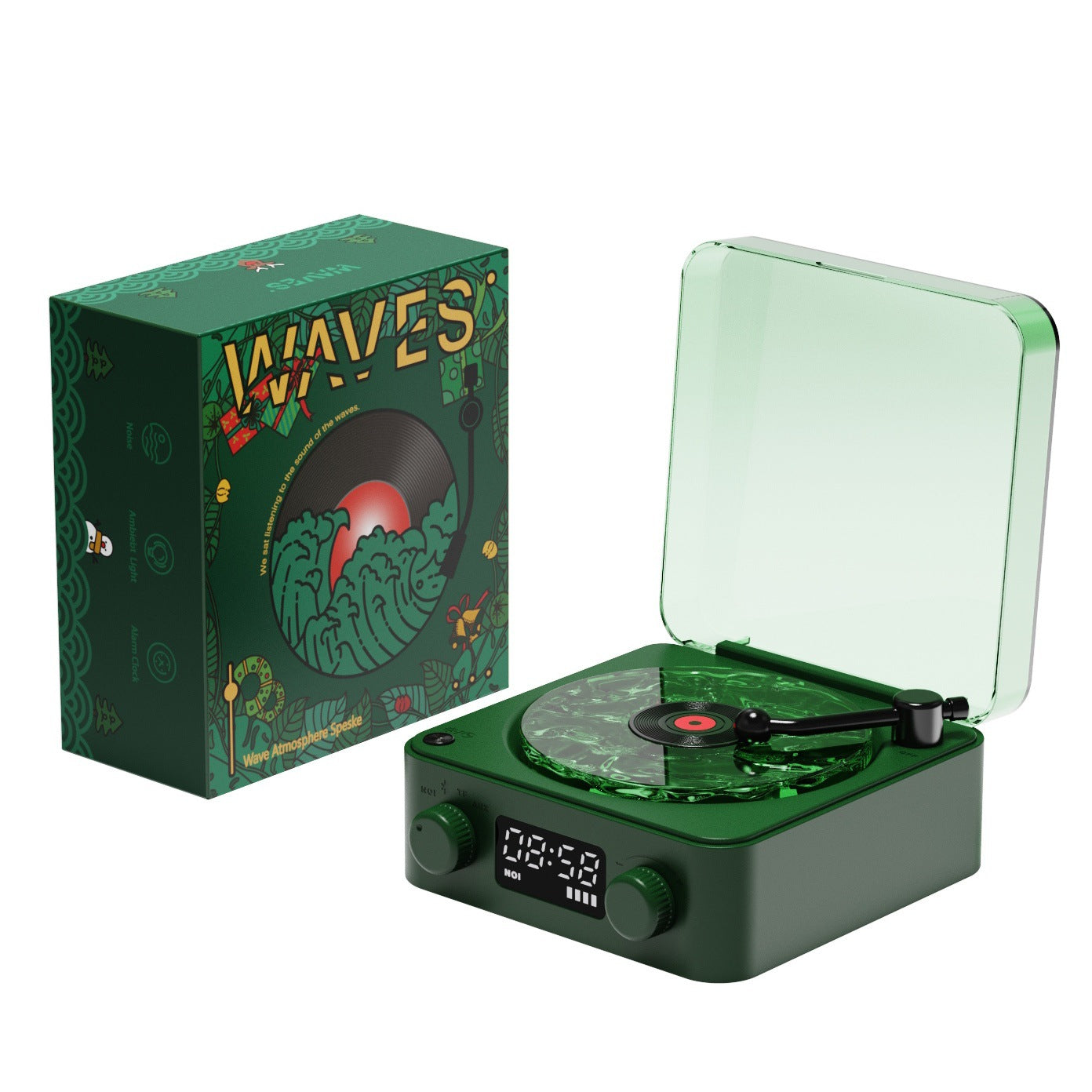 High Quality Bluetooth speaker with a Vinyl Player Style